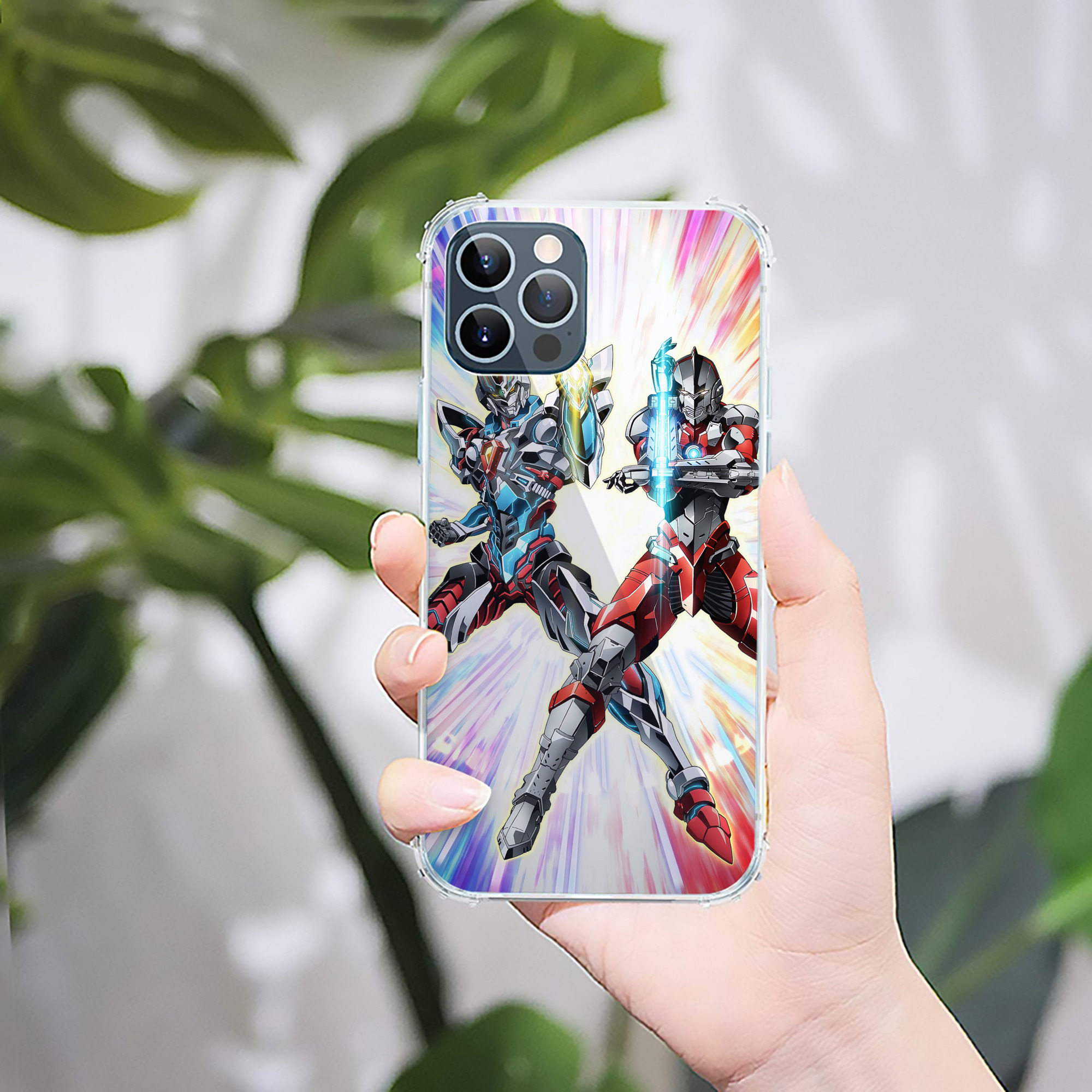 （画像用） ウルトラマン Ultraman 【iPhone 12シリーズ対応】透明スマホケース（クリアソフトケース）